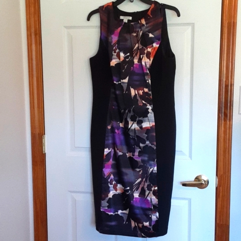 Multi Color with Black Dress